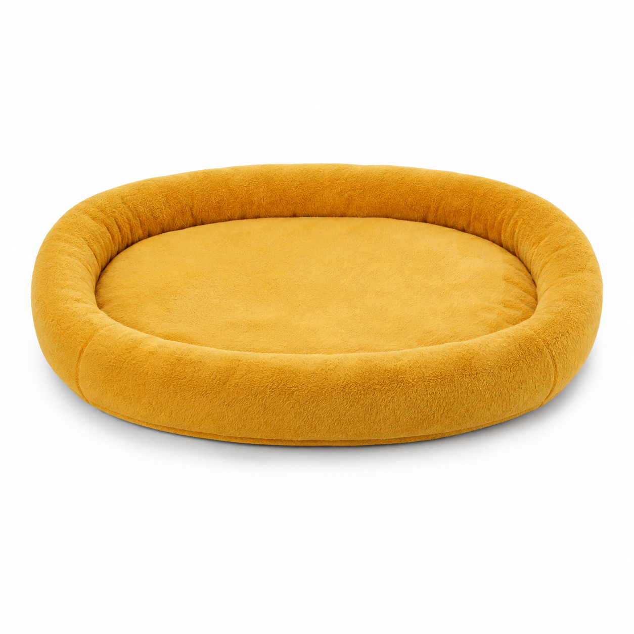 Nid ovale jaune moutarde pour chat 50x40 cm