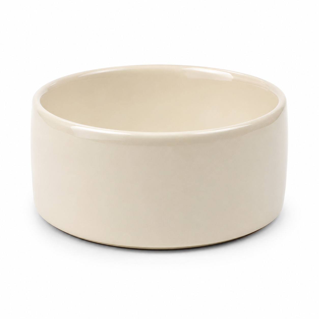 Gamelle en céramique crème pour chien et chat 400 ml 14 cm