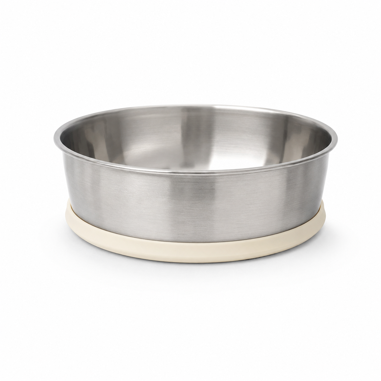 Gamelle inox avec base crème antidérapante 900 ml 18 cm
