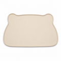 Tapis de gamelles crème en silicone 48x30 cm