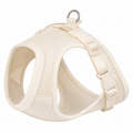 Harnais crème pour chat taille S tour de poitrail 28-40 cm