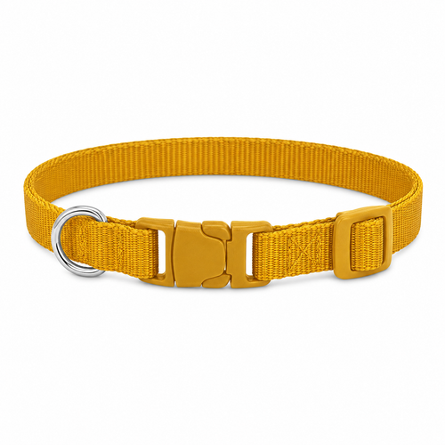 Collier de sécurité jaune moutarde pour chat 22-35 cm