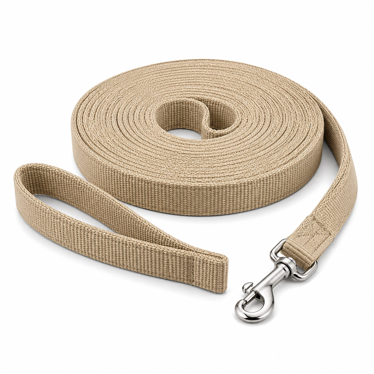 Longe de promenade sable pour chien 5 m largeur 20 mm